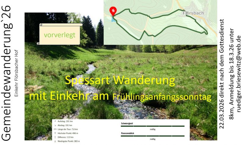 Spessartwanderung mit Einkehr zum Frühlingsbeginn